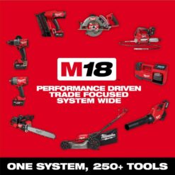 Milwaukee M18 Fuel 18V 10 in. Brushless Cordless Battery Powered Pole Saw Kit Quik-Lok Attachment Capability, 8.0 Forge Battery