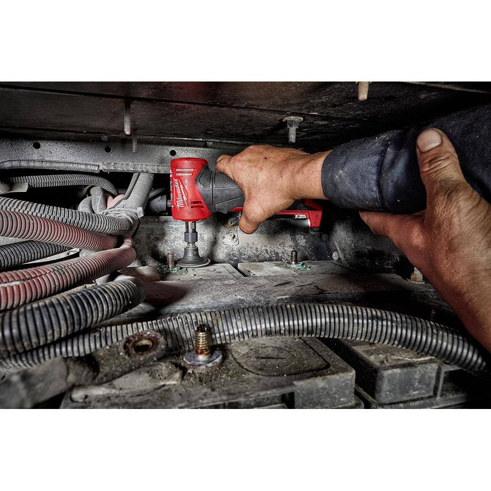Milwaukee M12 FUEL 12V Lithium-Ion Brushless Cordless 1/4 in. Right Angle Die Grinder with M12 XC High Output 5.0 Ah Battery Pack
