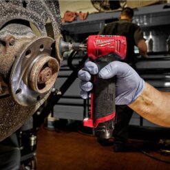 Milwaukee M12 FUEL 12V Lithium-Ion Brushless Cordless 1/4 in. Right Angle Die Grinder with XC Battery Pack 4.0 Ah and Starter Kit