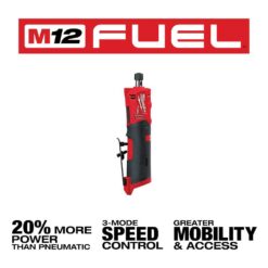 Milwaukee M12 FUEL 12V Lithium-Ion Brushless Cordless 1/4 in. Straight Die Grinder w/CP High Output 2.5 Ah Battery Pack