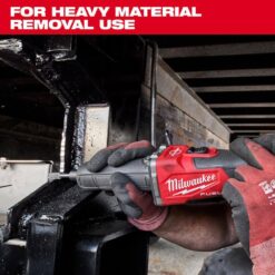 Milwaukee M18 FUEL 18V Lithium-Ion Brushless Cordless 1/4 in. Braking Die Grinder Slide Switch w/M18 3/8 in. Impact Wrench