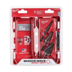 Milwaukee SHOCKWAVE Impact Duty Titanium Step Bit Kit (3-Piece)