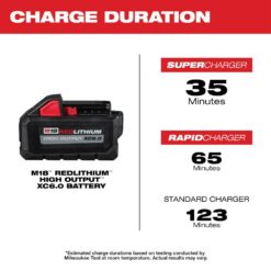 Milwaukee M18 18V Lithium-Ion Cordless Grease Gun 2-Speed with (2) 6.0Ah Batteries and Charger