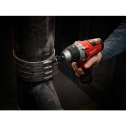 Milwaukee M12 12V Lithium-Ion Cordless 1/4 in. No-Hub Coupling Driver (Tool-Only)