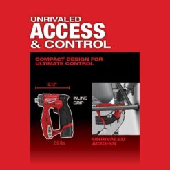 Milwaukee M12 FUEL 12V Lithium-Ion Brushless Cordless 4-in-1 Installation 3/8 in Driver Kit w/CP High Output 2.5 Ah Battery Pack