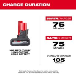 Milwaukee M12 FUEL 12V Lithium-Ion Brushless Cordless 4-in-1 Installation 3/8 in. Drill Driver Kit w/XC High Output 5.0Ah Battery