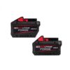 Milwaukee M18 18V Lithium-Ion REDLITHIUM FORGE HD 12.0 Ah Battery Pack w/M18 REDLITHIUM FORGE XC 8.0 Ah Battery Pack