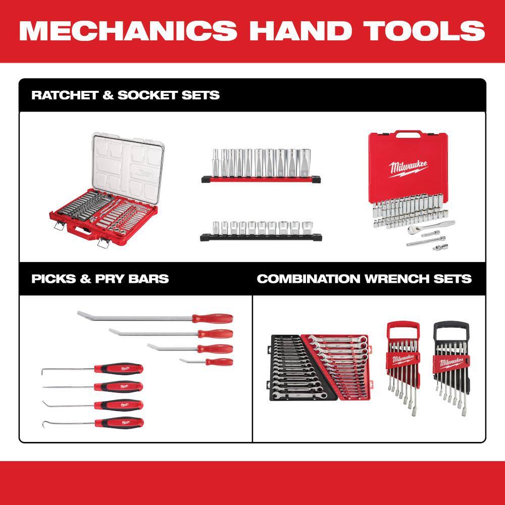 Milwaukee 1/2 in. Drive Metric Ratchet and Socket Mechanics Tool Set (28-Piece)