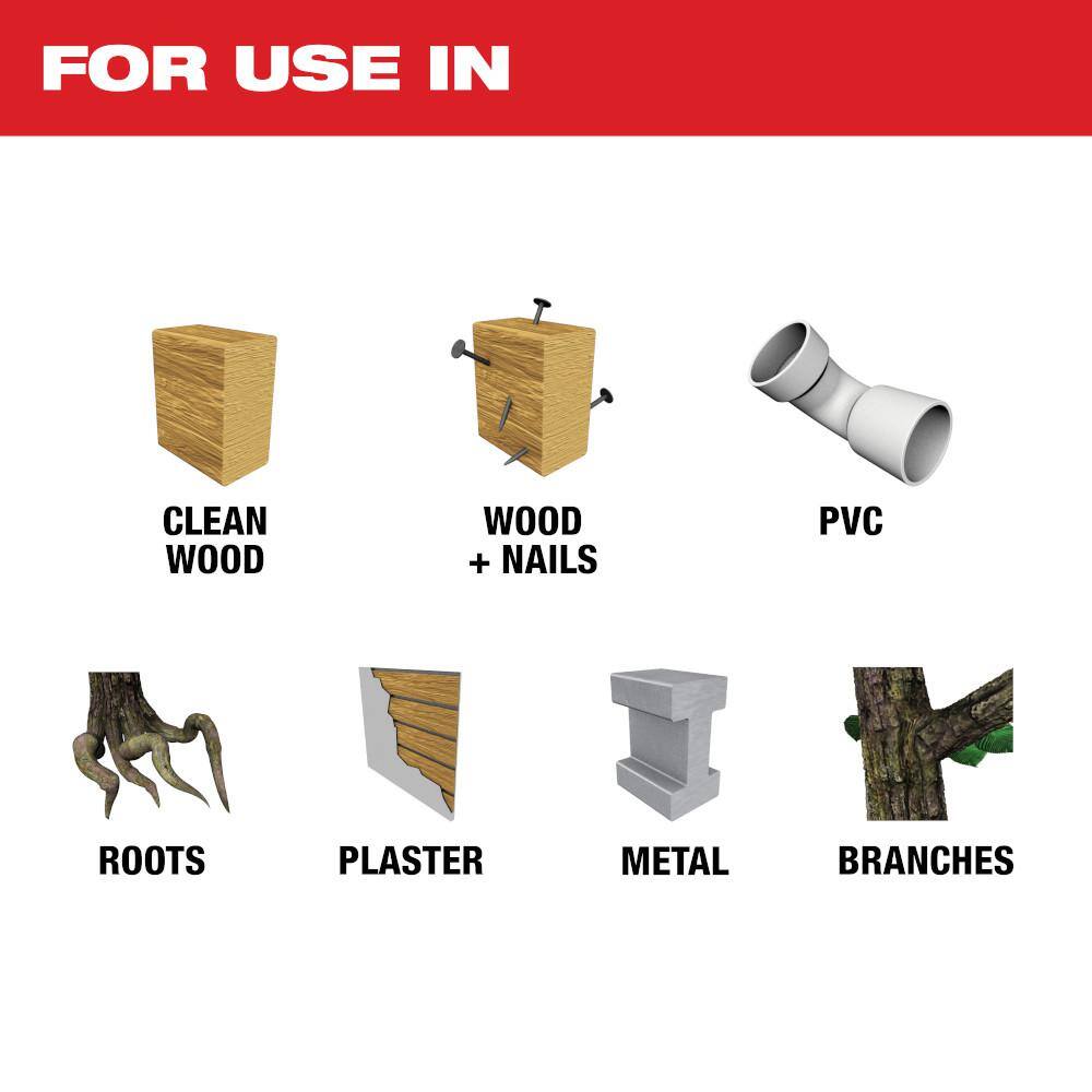 Milwaukee M18 FUEL 18V Lithium-Ion Brushless Cordless HACKZALL Reciprocating Saw w/Two 6.0 Ah Battery and Charger