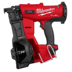Milwaukee M18 FUEL 18-Volt Lithium-Ion Brushless Cordless Coil Roofing Nailer w/ M18 Rover LED Clamping Flood Light