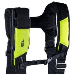 BUCKET BOSS Hi-Visibility 3-Bag Framer's Tool Belt with Suspenders Suspension Rig with 29-Pockets