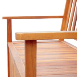 Outsunny 164.63 Gal. Natural Acacia Wood Deck Box with Seat