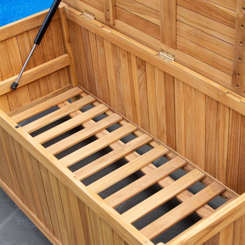 Cambridge Casual Cambridge Casual Heaton 48 Gal. Teak Wood Outdoor Storage Deck Box