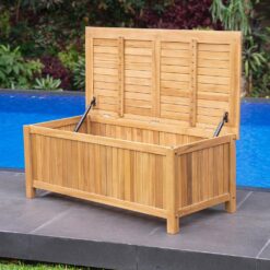 Cambridge Casual Cambridge Casual Heaton 48 Gal. Teak Wood Outdoor Storage Deck Box