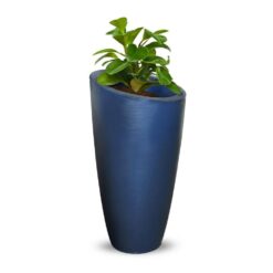 Mayne Modesto 42 in. Round Neptune Blue Polyethylene Planter