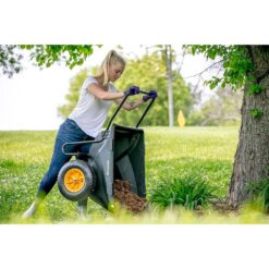 Polar Trailer 7 cu. ft. Heavy Duty Utility Yard Garden Wheelbarrow Cub Cart
