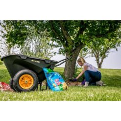 Polar Trailer 7 cu. ft. Heavy Duty Utility Yard Garden Wheelbarrow Cub Cart