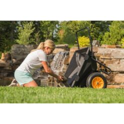 Polar Trailer 7 cu. ft. Heavy Duty Utility Yard Garden Wheelbarrow Cub Cart