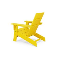 POLYWOOD Grant Park Lemon Modern Plastic Patio Outdoor Adirondack Chair
