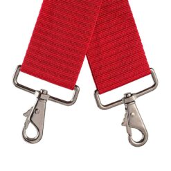 BUCKET BOSS 2-Bag Hybrid Suspension Rig Work Tool Belt with Suspenders in Red