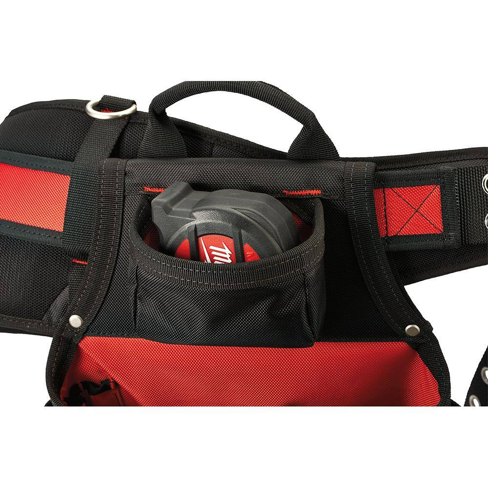 Milwaukee General Contractor Work Waist Tool Belt with Suspension Rig