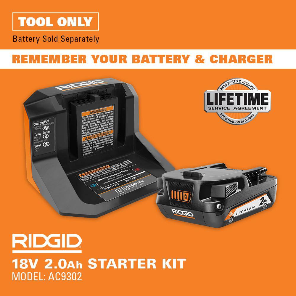 RIDGID 18-Volt Cordless Battery 4 Gal. Backpack Chemical Sprayer (Tool Only)