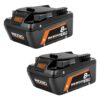 RIDGID 18V 8.0 Ah Max Output EXP Lithium-Ion Battery (2-Pack)