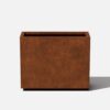 Veradek Rust Corten Span Short Steel Metal Rectangular Planter