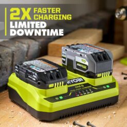 RYOBI ONE+ HP 18V (2) 4.0 Ah HIGH PERFORMANCE Batteries, 2.0 Ah HIGH PERFORMANCE Battery, and Dual-Port Charger Starter Kit