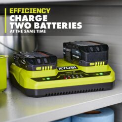 RYOBI ONE+ HP 18V (2) 4.0 Ah HIGH PERFORMANCE Batteries, 2.0 Ah HIGH PERFORMANCE Battery, and Dual-Port Charger Starter Kit