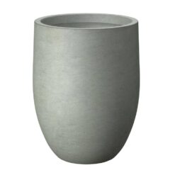 Morrava 17 in. Large Sage Gray Concrete Round Planter/Pot with Drainage Holes