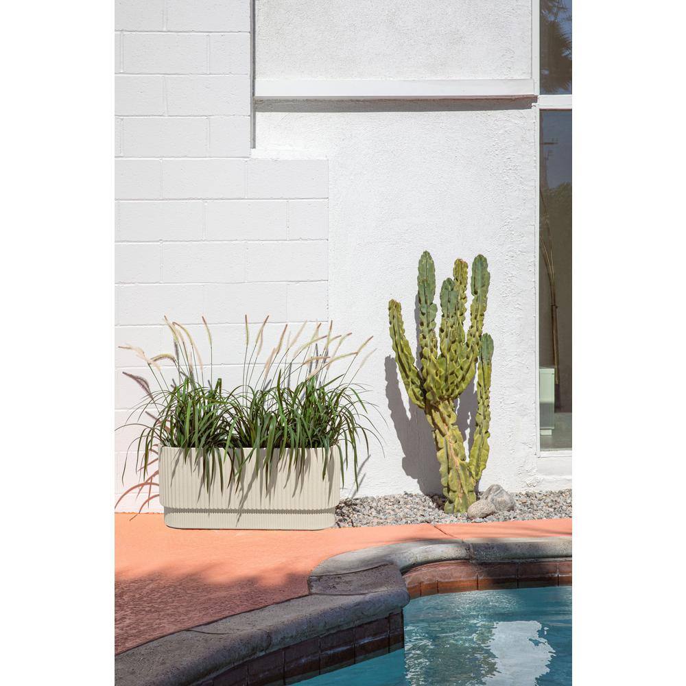 Veradek Demi 30 in. Rectangular Sand Plastic Long Planter (2-Pack)
