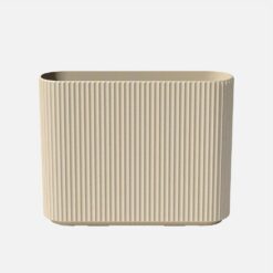 Veradek Demi Series Span 36 in. Rectagular Plastic-Stone Planter-(Sand)