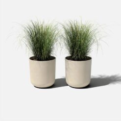 Veradek Kona 20 in. Sand Plastic Round Planter (2-Pack)