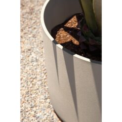 Veradek Kona 20 in. Sand Plastic Round Planter (2-Pack)
