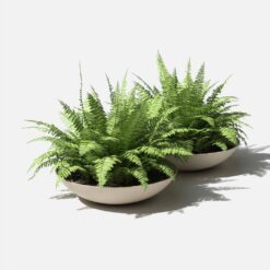 Veradek Lane Bowl 32 in. Sand Plastic Round Planter (2-Pack)