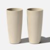Veradek Selena 28 in. Sand Plastic Pot Planter (2-Pack)