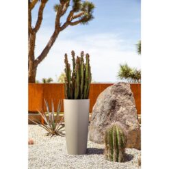 Veradek Selena 28 in. Sand Plastic Pot Planter (2-Pack)