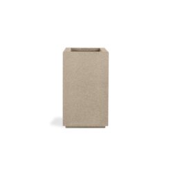 PolyStone Planters Cozumel Column 23 in. x 30 in. Sandstone Granite Composite Planter