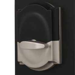 Schlage Camelot Satin Nickel Electronic Touch Keyless Touchscreen Deadbolt with Thumbturn