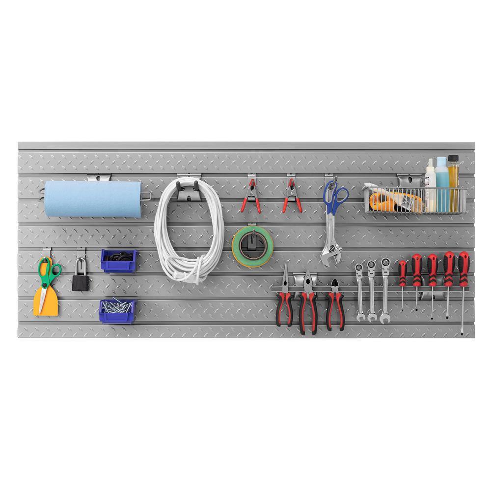 NewAge Products Pro 3.0 and Perf Plus 2.0 56 in. DP Slatwall Backsplash