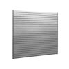 NewAge Products 71.75 in. H x 80 in. W PVC Slatwall Panels Set in Silver (40 sq. ft.)