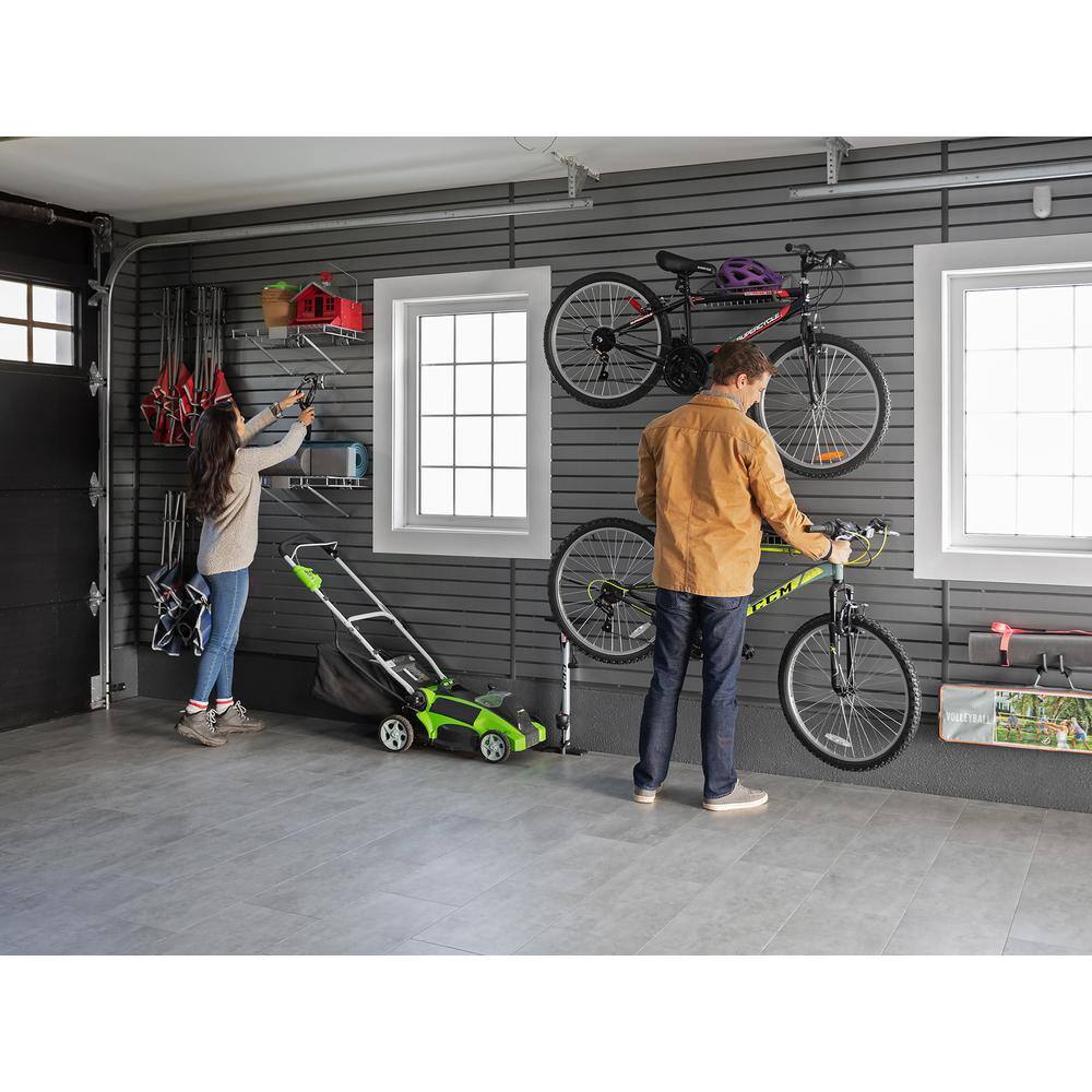 NewAge Products 71.75 in. H x 80 in. W PVC Slatwall Panels Set in Silver (40 sq. ft.)