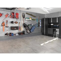 NewAge Products 71.75 in. H x 80 in. W PVC Slatwall Panels Set in Silver (40 sq. ft.)