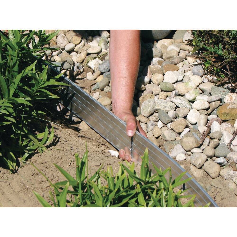 ProFlex 48 ft. x 0.18 in. x 4 in. Mill (Silver) Aluminum Edging Kit