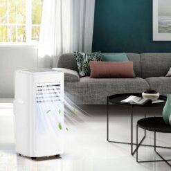 SIMZLIFE 8000(DOE) BTU Portable Air Conditioner with Remote Control, 3 in 1 AC Cooling Unit for Apartment, Bedroom, White