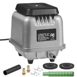 SKYSHALO Linear Air Pump, 109 L/Min Air Flow Septic Aerator Pump, Aeration System for 1/2 Acre 10 ft. Deep Ponds, Water Gardens