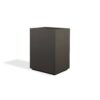 PolyStone Planters Cozumel Column 23 in. x 30 in. Slate Gray Composite Planter
