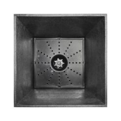 Tierra Verde 28 in. Sonata Recycled Rubber Indoor/Outdoor Self Watering Planter in Slate, (2-Pack)