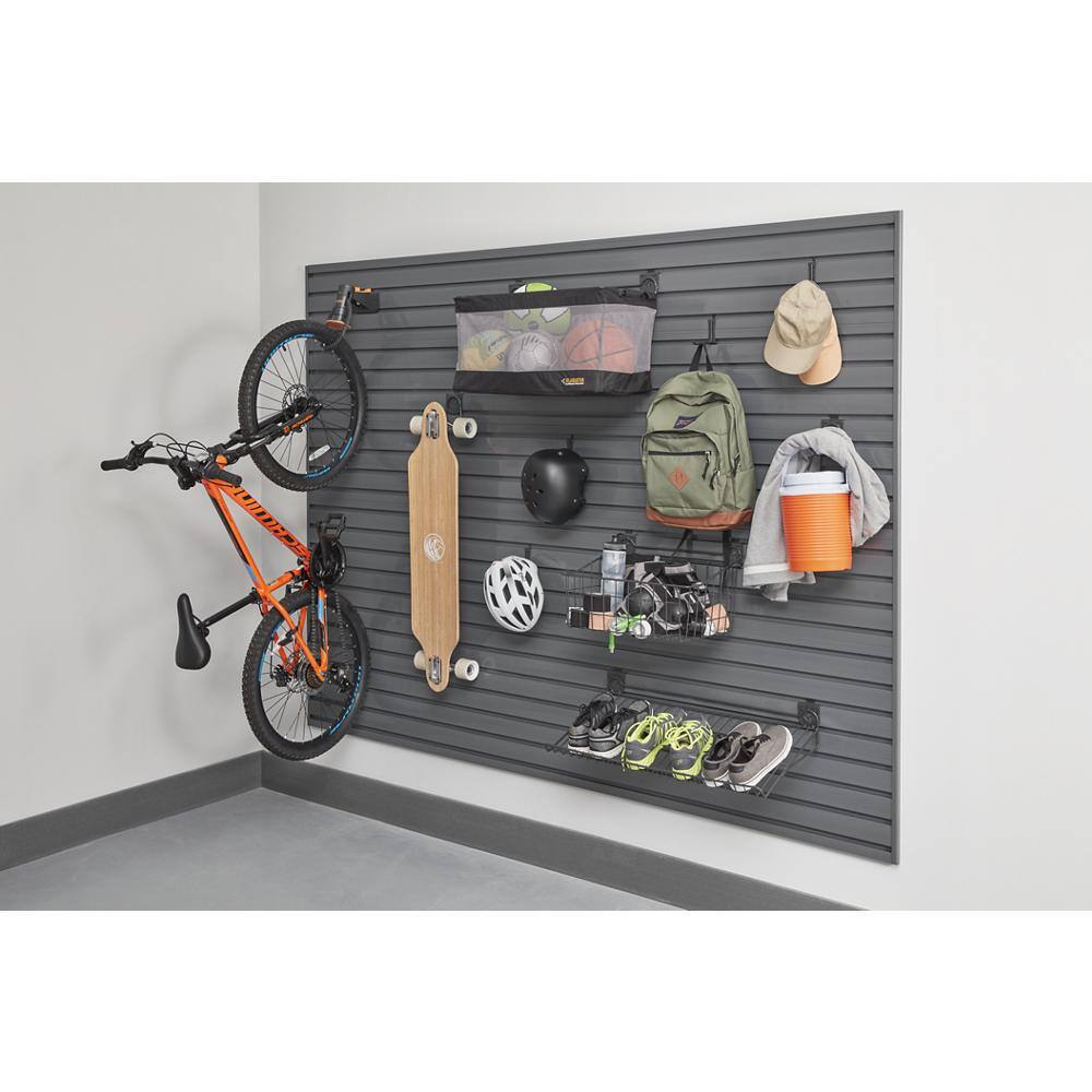 Gladiator GearWall 12 in. H x 96 in. W Slatwall Kit in Smoke (2-Pack)